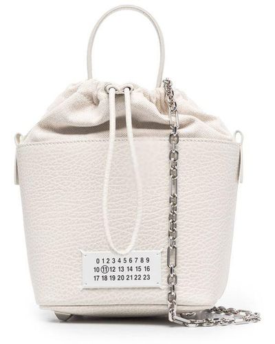 Maison Margiela 5ac Kleine Bucket-tas - Wit