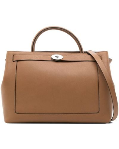 Mulberry Islington Leather Tote Bag - Brown