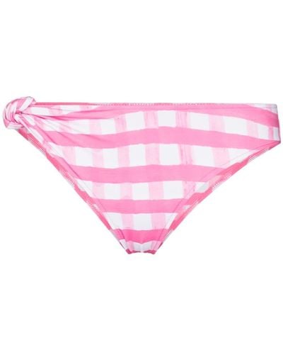 Jacquemus Vichy Gingham Bikini Bottoms - Pink