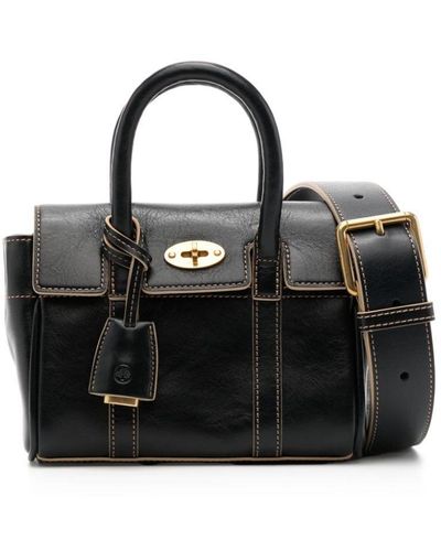 Mulberry Bayswater Leather Mini Bag - Black