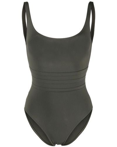 Eres Panelled-waist Swimsuit - Brown