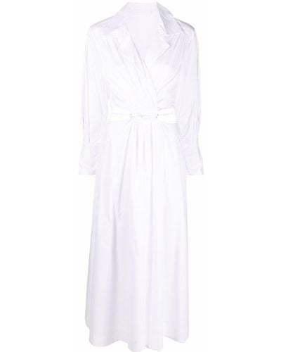 Jonathan Simkhai Long-sleeve Cut-out Detail Dress - White