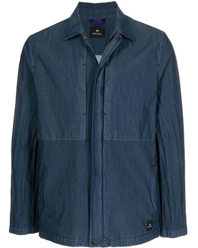 PS by Paul Smith Chest-pocket Long-sleeve Shirt - Blue