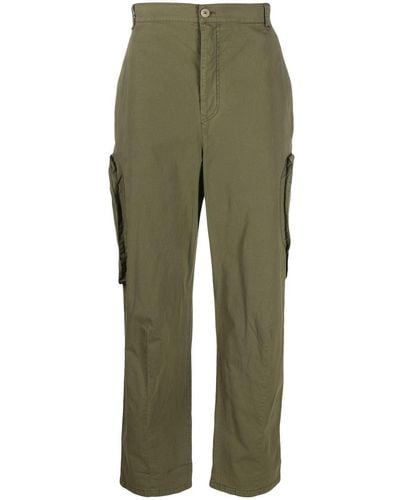 Henrik Vibskov Straight-leg Cotton Cargo Trousers - Green