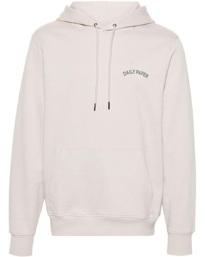 Daily Paper Migration Cotton Hoodie - White