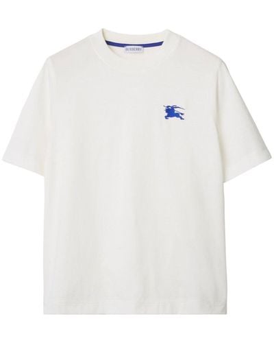 Burberry T-shirt en coton à logo EKD - Blanc