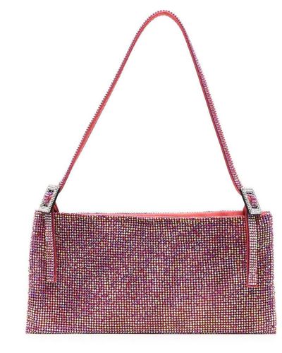 Benedetta Bruzziches Rhinestone-embellished Shoulder Bag - Purple