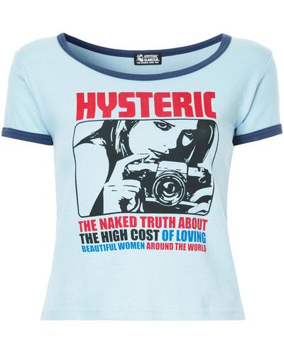Hysteric Glamour Printed T-shirt - Blue