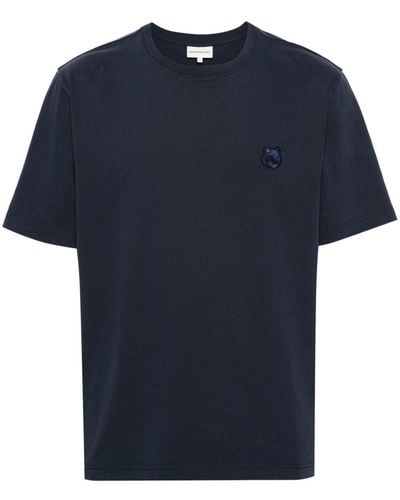 Maison Kitsuné Bold Fox Head Tシャツ - ブルー