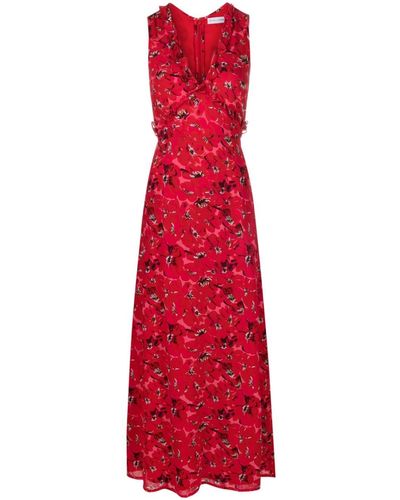 Faithfull The Brand San Luis Floral-print Maxi Dress - Red