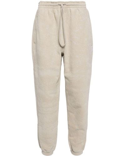 Alexander Wang Flocked Cotton Track Trousers - Natural