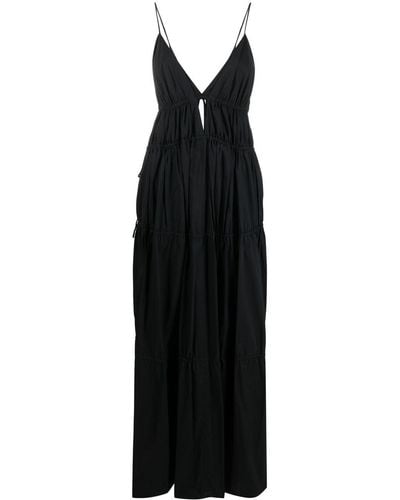 Jonathan Simkhai April Core Cut-out Maxi Dress - Black