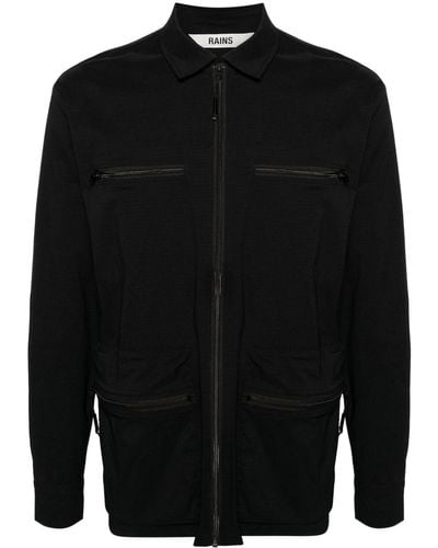 Rains Tomar Ripstop Shirt Jacket - Black