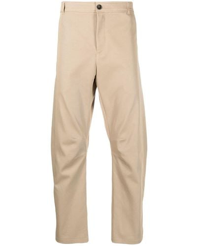 Lanvin Pleated Straight-leg Trousers - Natural