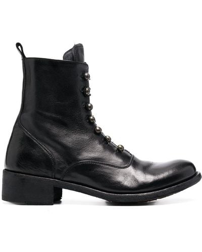 Officine Creative Lison Lace-up Boots - Black