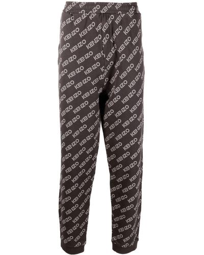 KENZO Monogram Sweat Trousers - Grey