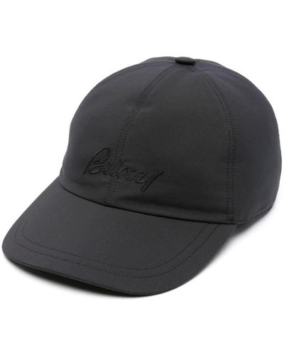 Brioni Logo-embroidered Baseball Cap - Gray