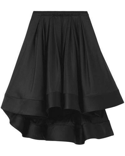 Proenza Schouler Pleated Full Taffeta Skirt - Black