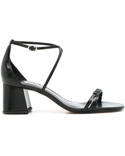 Sarah Chofakian Windsor 40mm Strappy Sandals - Black