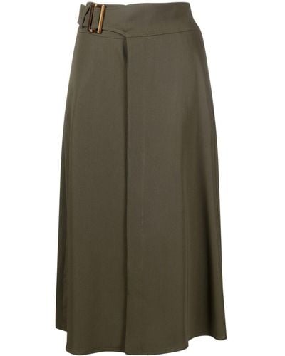 Ralph Lauren Collection Annsley A-line Midi Skirt - Green