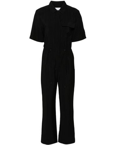 Calvin Klein テクスチャード ジャンプスーツ - ブラック