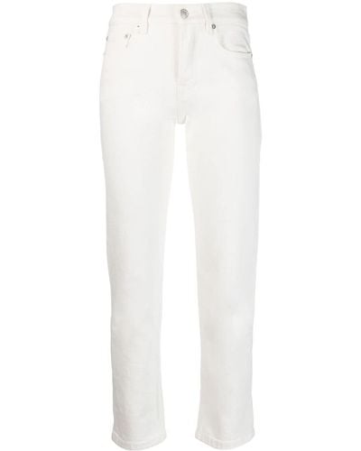 Jeanerica Halbhohe Skinny-Jeans - Weiß