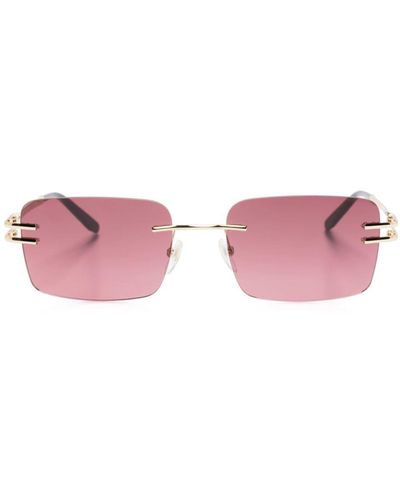 Gigi Studios Ginger Rectangle-frame Sunglasses - Pink