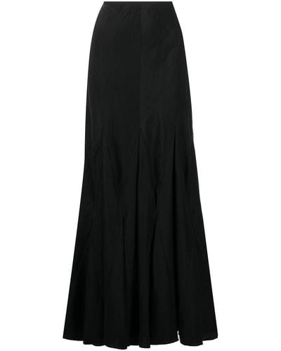 Voz Godet High-waisted Skirt - Black