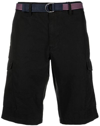 Tommy Hilfiger Belted Chino Shorts - Black