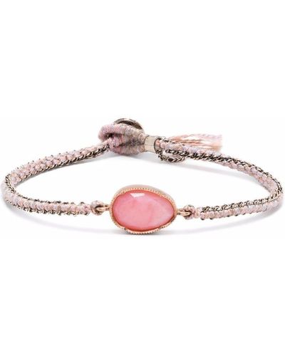 Brooke Gregson 14kt Rose Gold Orbit Pink Opal Bracelet
