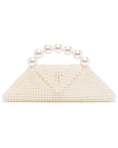 Vanina Nuit Blanche Faux-pearl Mini Bag - White