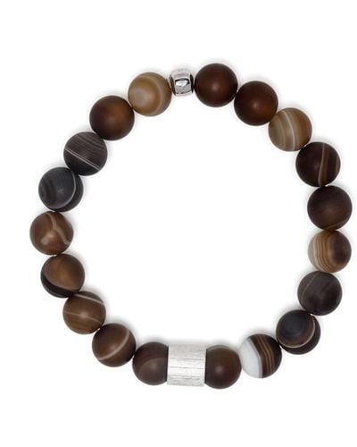 Tateossian Agate beaded bracelet - Braun