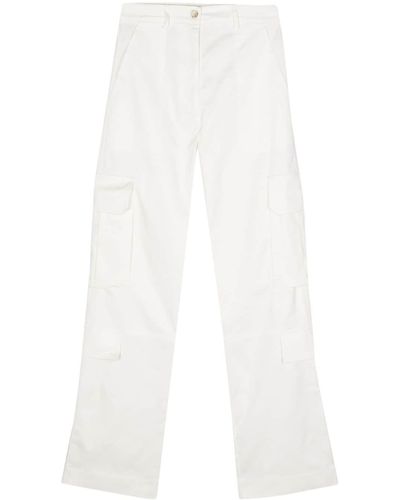 Blanca Vita Pantalon droit Pittosforo - Blanc
