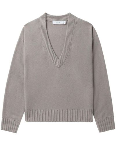 IRO V-neck Cashmere Sweater - Gray