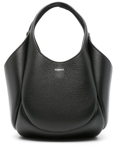 Coperni Bucket Swipe Leather Mini Bag - Black