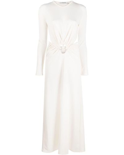Christopher Esber Orbit Embellished Cut-out Maxi Dress - White