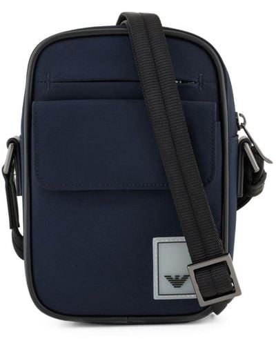 Emporio Armani Travel Essentials Messenger Bag - Blue