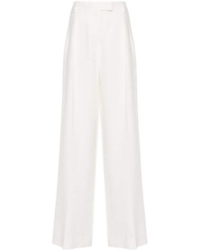 The Row Linnen Pantalon - Wit