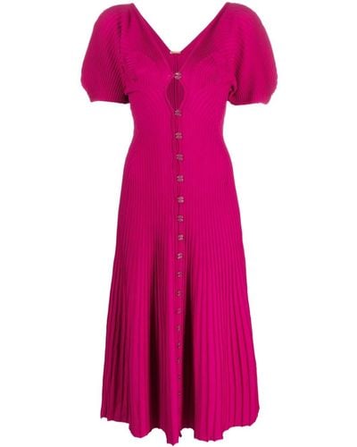Cult Gaia Halsey Short-sleeve Dress - Purple