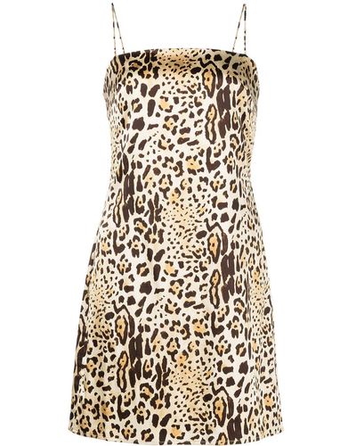 Anine Bing Valentine Cheetah-print Dress - Brown