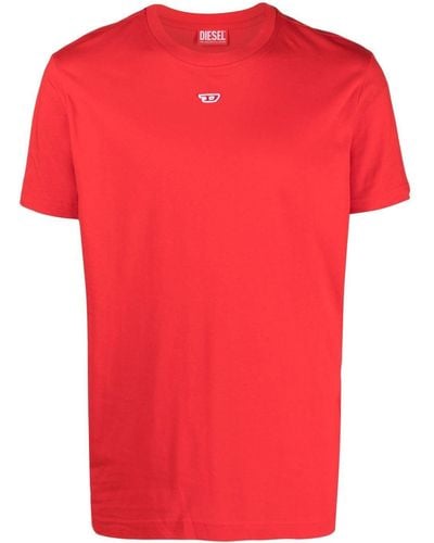 DIESEL Camiseta T-Diegor-D con logo - Rojo