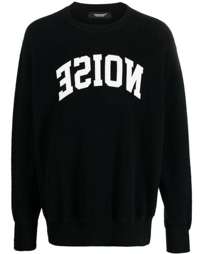 Undercover Sweatshirt mit Slogan-Print - Schwarz