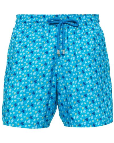 Vilebrequin Turtle-print Swim Shorts - Blue