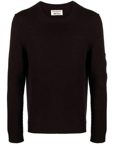 Zadig & Voltaire Kennedy Recycled-cashmere Jumper - Black
