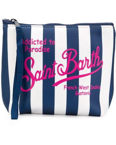 Mc2 Saint Barth Striped Wash Bag - Blue