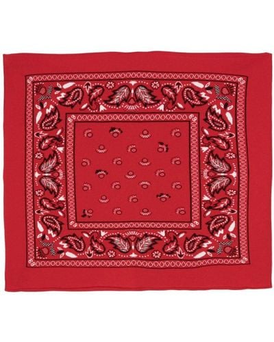 Barrie Bandana-print Scarf - Red