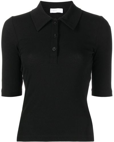 Rosetta Getty Short-sleeve Cotton Polo Shirt - Black