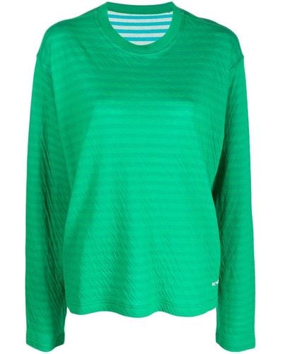 Sunnei Klassisches Sweatshirt - Grün
