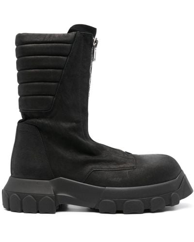Rick Owens Padded Leather Boots - Black