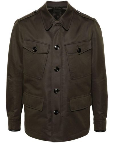 Tom Ford Utility-Jacke mit vier Taschen - Schwarz